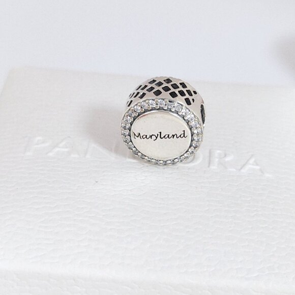 Pandora Maryland Crab Mixed Enamel Exclusive Bead Charm S925 Silver with box - Picture 2 of 10